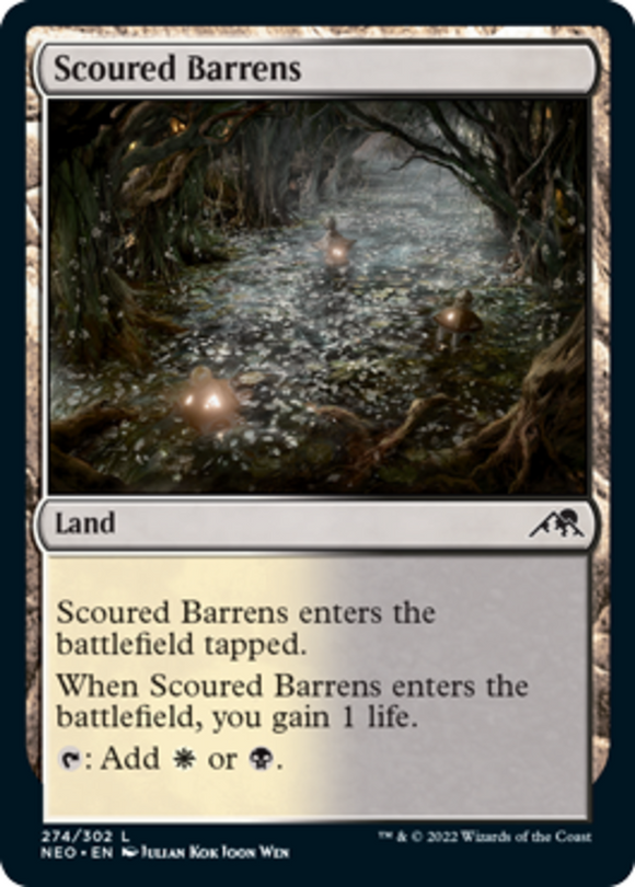 Scoured Barrens - Kamigawa: Neon Dynasty - English - NM - MTG