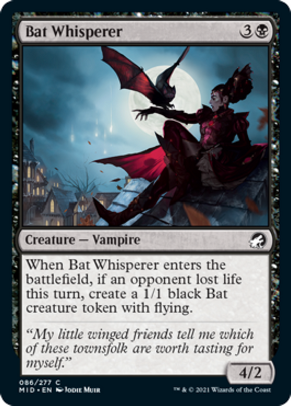 Bat Whisperer - Innistrad: Midnight Hunt - English - NM - MTG