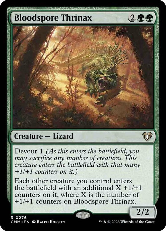 Bloodspore Thrinax - Commander Masters - English - NM - MTG