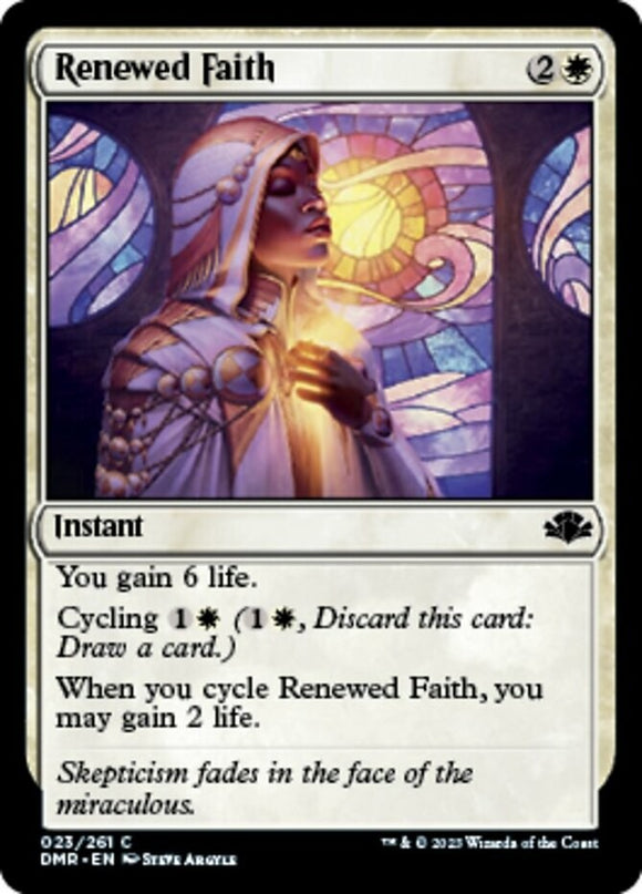 Renewed Faith - Dominaria Remastered - English - NM - MTG