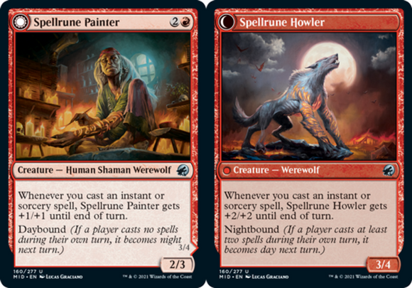 Spellrune Painter // Spellrune Howler - Innistrad: Midnight Hunt - English - NM