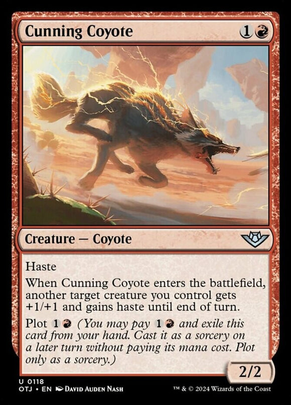Cunning Coyote - Outlaws of Thunder Junction - English - NM - MTG