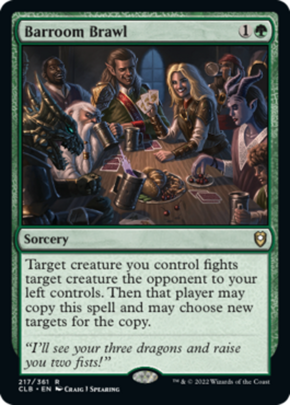 Barroom Brawl - Battle for Baldur's Gate - English - NM - MTG