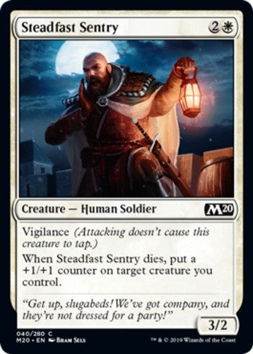 Steadfast Sentry - Core Set 2020 (M20) - English - NM - MTG