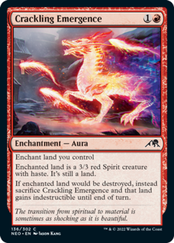 Crackling Emergence - Kamigawa: Neon Dynasty - English - NM - MTG