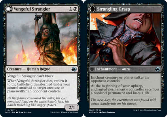 Vengeful Strangler // Strangling Grasp - Innistrad: Midnight Hunt - English - NM