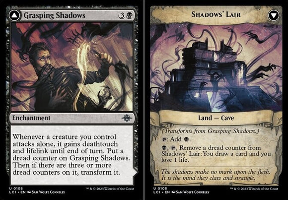 Grasping Shadows // Shadows' Lair - Lost Caverns of Ixalan - English - NM - MTG