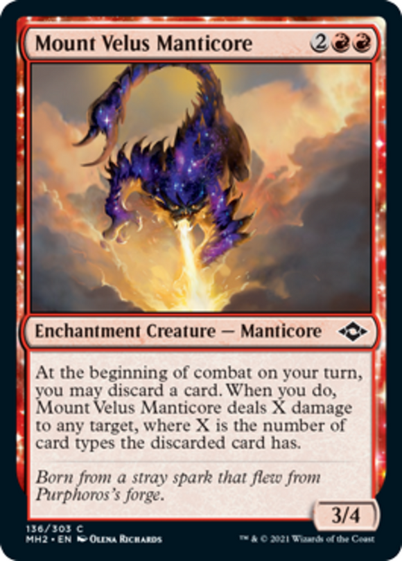Mount Velus Manticore - Modern Horizons 2 - English - NM - MTG