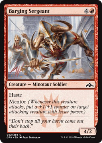 Barging Sergeant - Guilds of Ravnica - English - NM - MTG