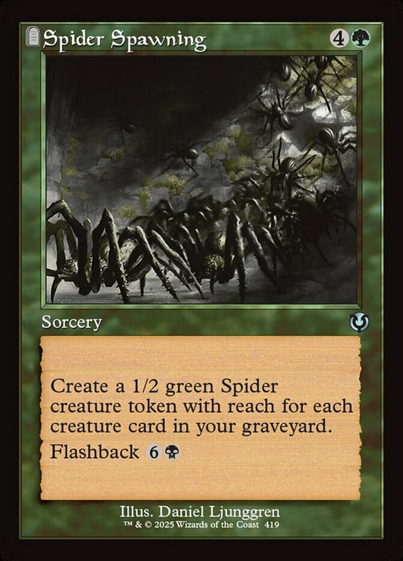 Spider Spawning - Retro Frame - Innistrad Remastered - English - NM - MTG