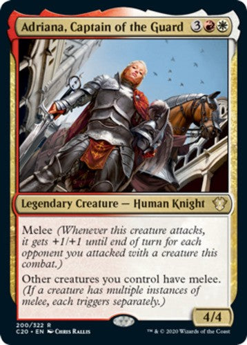 Adriana, Captain of the Guard - Commander 2020 - English - NM - MTG