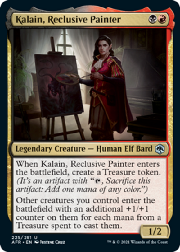Kalain, Reclusive Painter - Forgotten Realms - English - NM - MTG