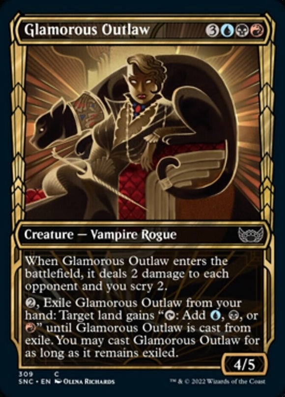 Glamorous Outlaw - Showcase - Streets of New Capenna - English - NM - MTG