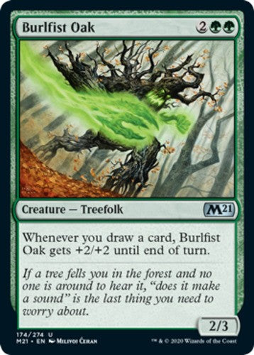 Burlfist Oak - Core Set 2021 (M21) - English - NM - MTG