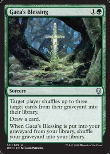 Gaea's Blessing - Dominaria - English - NM - MTG