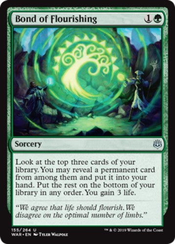 Bond of Flourishing - War Of The Spark - English - NM - MTG