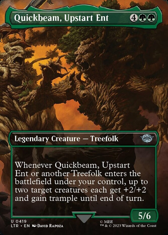 Quickbeam, Upstart Ent - Borderless - Lord of the Rings - English - NM - MTG
