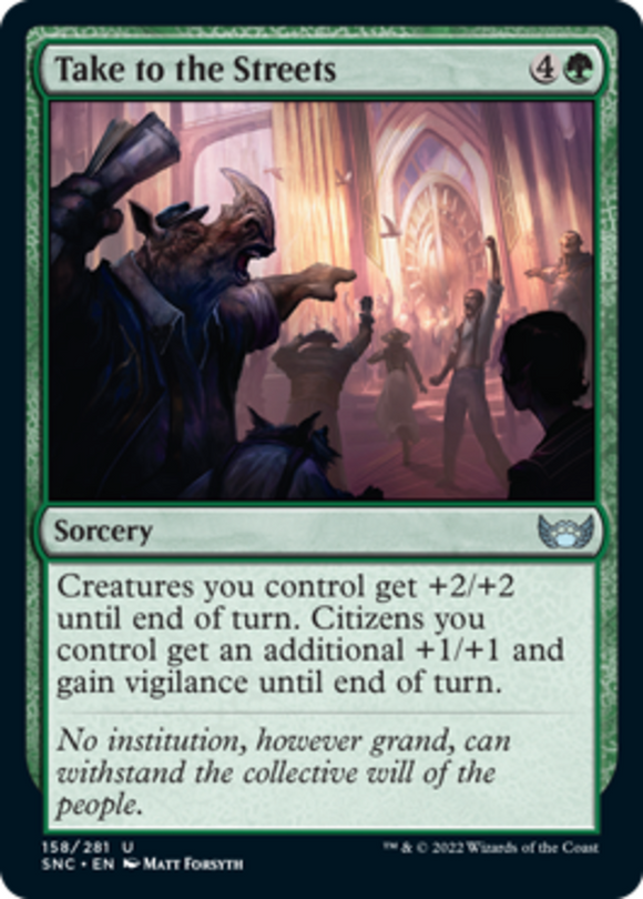 Take to the Streets - Streets of New Capenna - English - NM - MTG