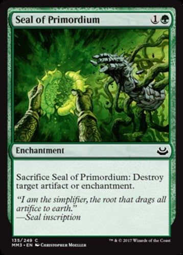 Seal of Primordium - Modern Masters 2017 - English - NM - MTG