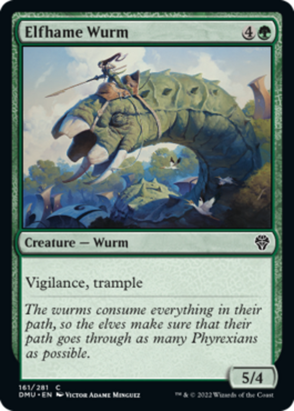 Elfhame Wurm - Dominaria United - English - NM - MTG