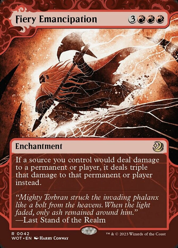 Fiery Emancipation - Wilds of Eldraine: Enchanting Tales - English - NM - MTG