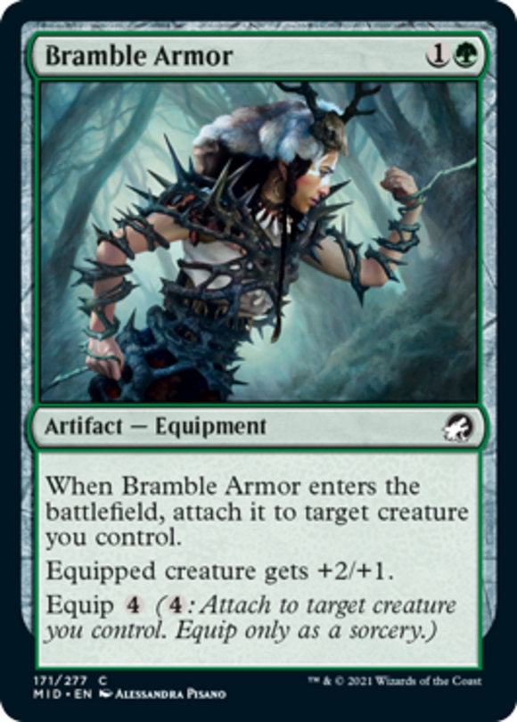 Bramble Armor - Innistrad: Midnight Hunt - English - NM - MTG