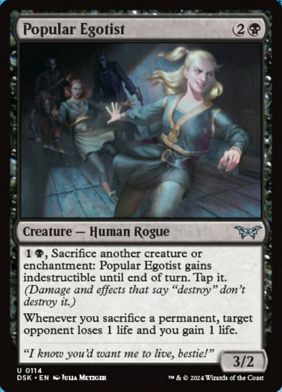 Popular Egotist - Duskmourn: House of Horror - English - NM - MTG