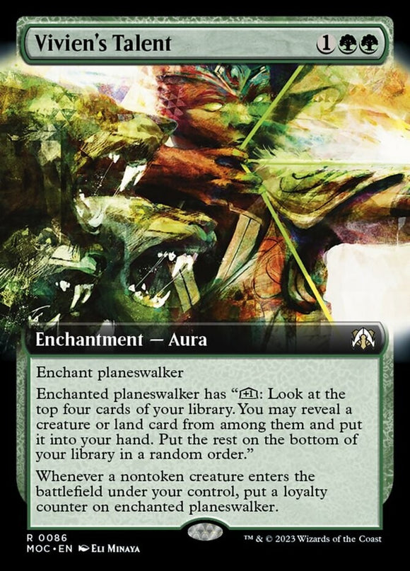 Vivien's Talent - Extended Art - Commander: March of the Machines - English - NM