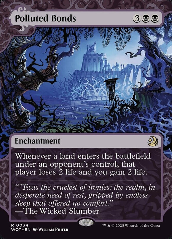 Polluted Bonds - Wilds of Eldraine: Enchanting Tales - English - NM - MTG