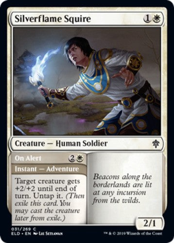 Silverflame Squire // On Alert - Throne of Eldraine - English - NM - MTG
