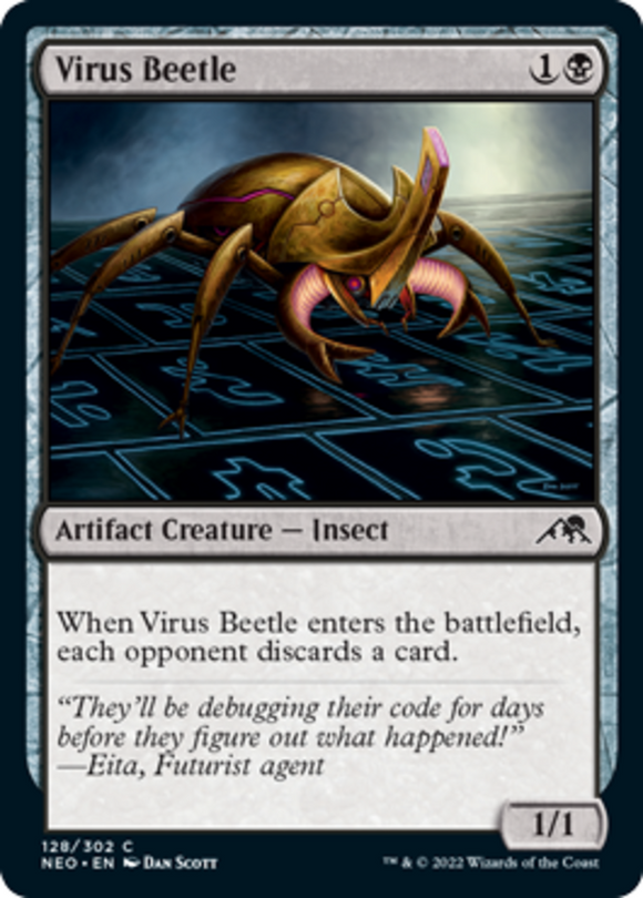 Virus Beetle - Kamigawa: Neon Dynasty - English - NM - MTG
