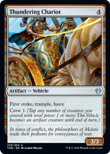 Thundering Chariot - Theros Beyond Death - English - NM - MTG
