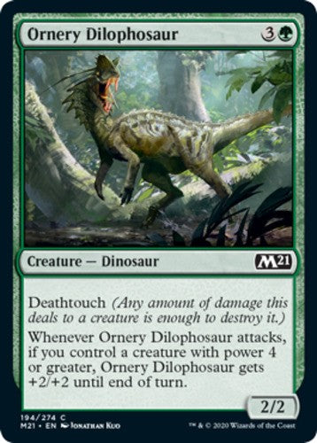 Ornery Dilophosaur - Core Set 2021 (M21) - English - NM - MTG