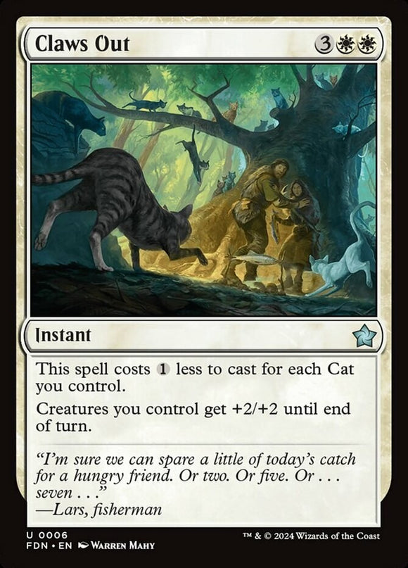 Claws Out - Foundations - English - NM - MTG