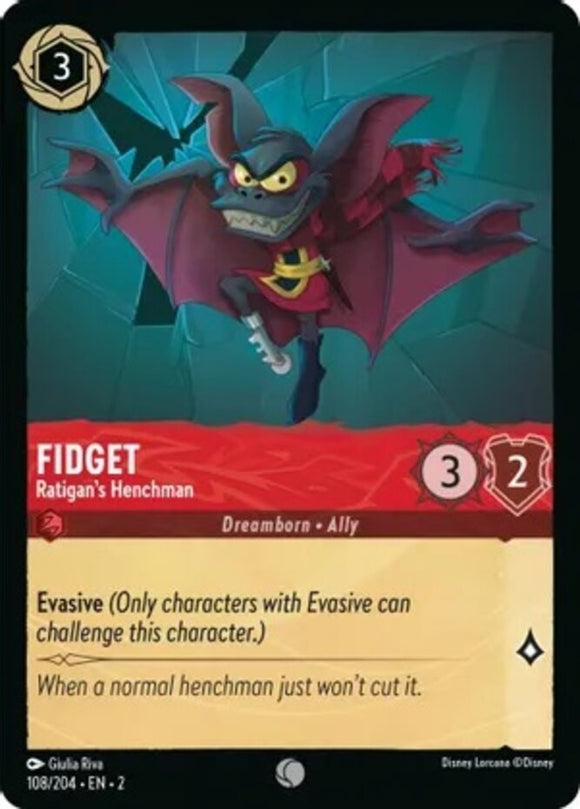 Fidget - Ratigan's Henchman - 108/204 - Common - Rise of the Floodborn NM