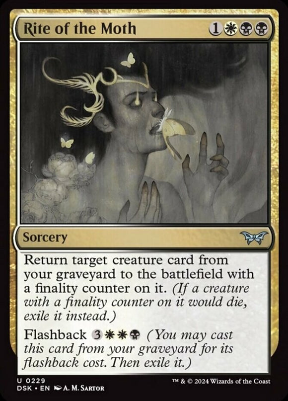 Rite of the Moth - Duskmourn: House of Horror - English - NM - MTG
