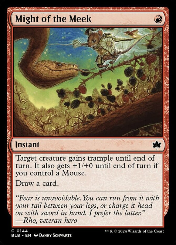 Might of the Meek - Bloomburrow - English - NM - MTG