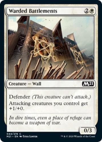 Warded Battlements - Core Set 2021 (M21) - English - NM - MTG