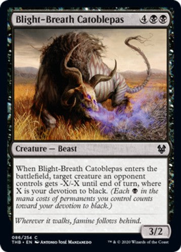 Blight-Breath Catoblepas - Theros Beyond Death - English - NM - MTG