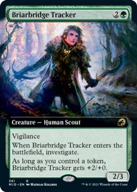 Briarbridge Tracker - Extended Art - Innistrad: Midnight Hunt - English - NM - M