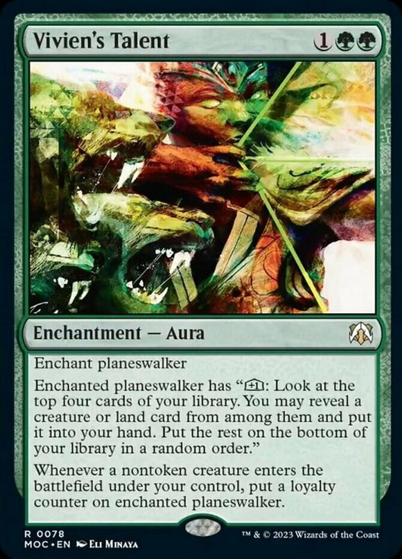 Vivien's Talent - Commander: March of the Machines - English - NM - MTG