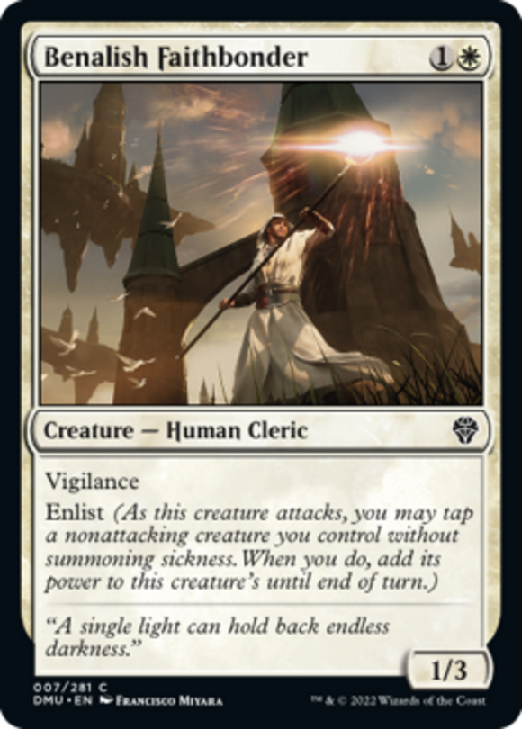 Benalish Faithbonder - Dominaria United - English - NM - MTG