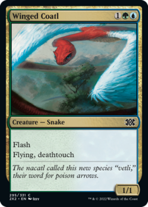 Winged Coatl - Double Masters 2022 - English - NM - MTG