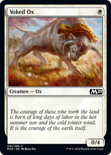 Yoked Ox - Core Set 2020 (M20) - English - NM - MTG