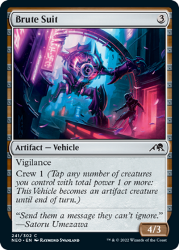 Brute Suit - Kamigawa: Neon Dynasty - English - NM - MTG