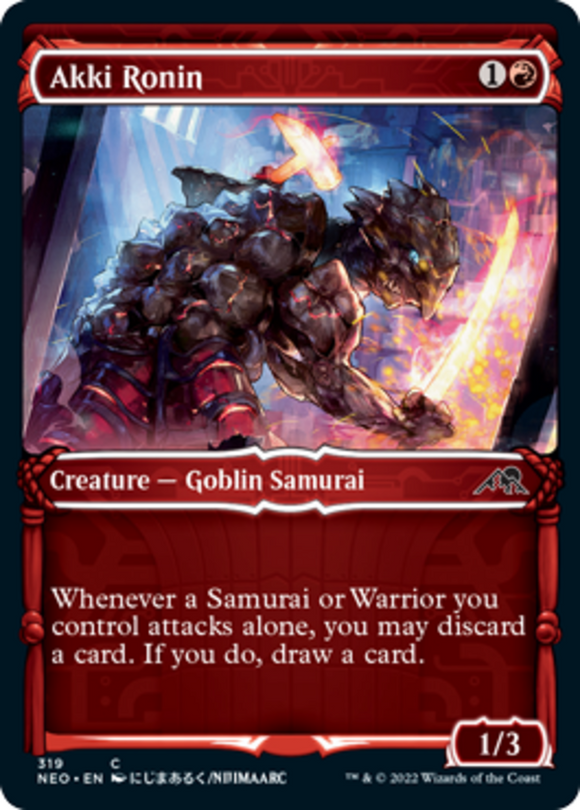Akki Ronin - Showcase - Kamigawa: Neon Dynasty - English - NM - MTG