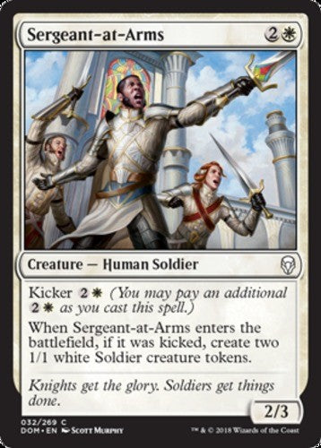 Sergeant-at-Arms - Dominaria - English - NM - MTG