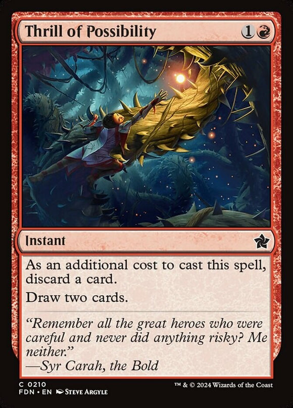 Thrill of Possibility - Foundations - English - NM - MTG