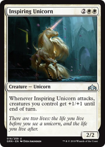 Inspiring Unicorn - Guilds of Ravnica - English - NM - MTG