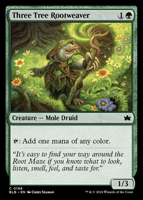Three Tree Rootweaver - Bloomburrow - English - NM - MTG